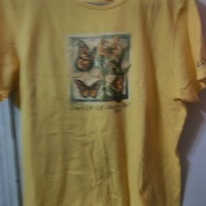 Women's yellow t-shirt